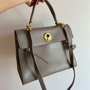 Saint Laurent Messenger Bag with top handle and crossbody purse